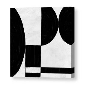 Abstract Black and White No.22 Canvas Print / Canvas Art by Naxart Studio