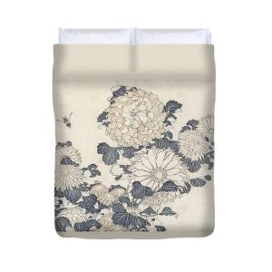 Chrysanthemums Duvet Cover for Sale by Claude Monet