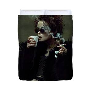 Marla Singer Takes A Break Fight Club Duvet Cover For Sale By