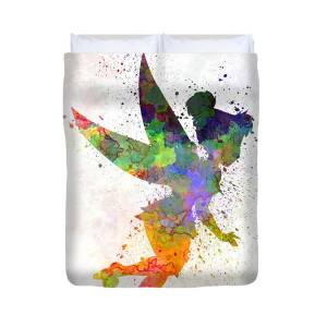 Tinkerbell In Watercolor Duvet Cover For Sale By Pablo Romero