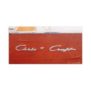 1930 Chris Craft Hand Towel for Sale by Neil Zimmerman
