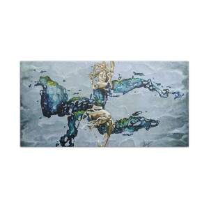 Mermaid Hand Towel for Sale by Karina Llergo