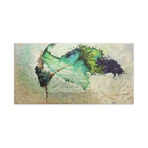 Dance through the color of life Hand Towel for Sale by Karina Llergo