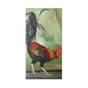 Plymouth Rock rooster Bath Towel for Sale by Anonymous