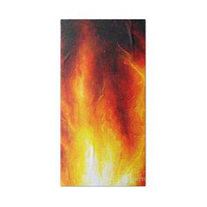 Flames All Over Hand Towel 