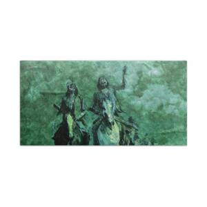 Aiding a Comrade Hand Towel for Sale by Frederic Remington