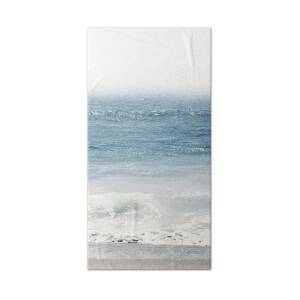 Soothing Sea - Abstract Painting Bath Towel for Sale by Linda Woods