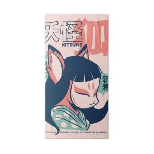 Funny Retro 90s Japanese Kawaii Kitsune Folklore Throw Pillow by Pavel  Smirnov - Fine Art America