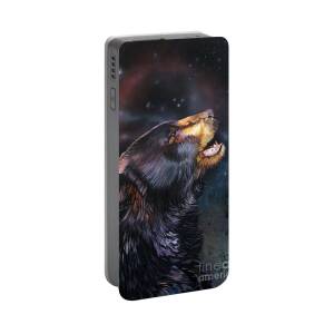The Bear And The Hummingbird Portable Battery Charger for Sale by J W Baker
