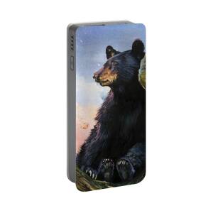 The Bear And The Hummingbird Portable Battery Charger for Sale by J W Baker