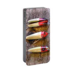 Three Vintage Fishing Lures Portable Battery Charger by Craig Voth