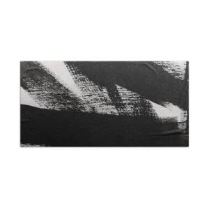 Black and White- Abstract Art Beach Towel for Sale by Linda Woods