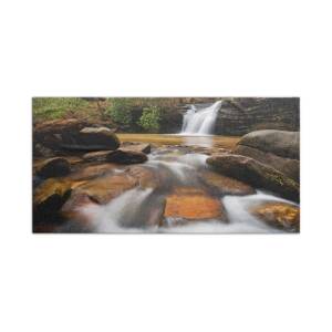 Autumn at Dry Falls - Highlands NC Waterfalls Beach Towel for Sale by ...