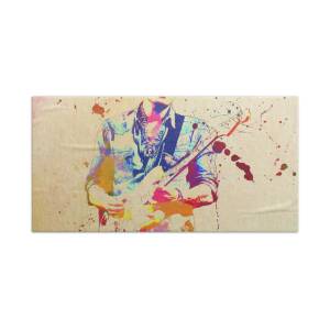 Knight Chess Piece Paint Splatter Beach Towel for Sale by Dan Sproul