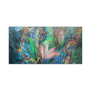 The Melancholy for Chagall Beach Sheet for Sale by Elena Kotliarker