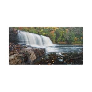 Autumn at Dry Falls - Highlands NC Waterfalls Beach Towel for Sale by ...