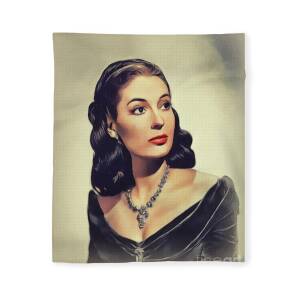Valerie Leon, Vintage Actress Fleece Blanket for Sale by John Springfield