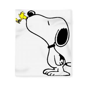 Valentine Snoopy Hugs & Kisses Fleece Throw Blanket 50" x 60" 