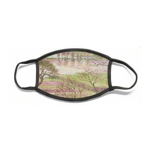 Branch of the Seine near Giverny Face Mask for Sale by Claude Monet