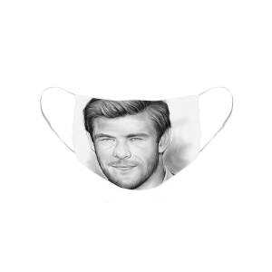 Hollywood Actor Chris Hemsworth Celebrity Single 2D Card Party Face Mask 