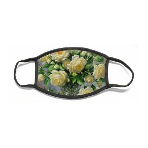 Roses in a Champagne Flute Face Mask for Sale by Ignace Henri Jean ...