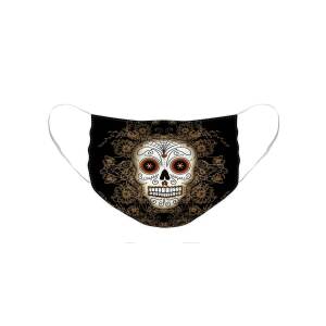 Vintage Sugar Skull and Roses Face Mask for Sale by Tammy Wetzel