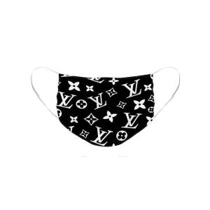 Black Leather and Snake Print Face Mask for Sale by Louis Vuitton