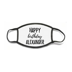 Feliz Cumpleanos Alexander Funny Spanish Happy Birthday Gift Face Mask by  Funny Gift Ideas - Fine Art America