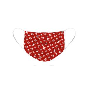 Supreme louis vuitton white pattern red Face Mask for Sale by SupLA Fresh