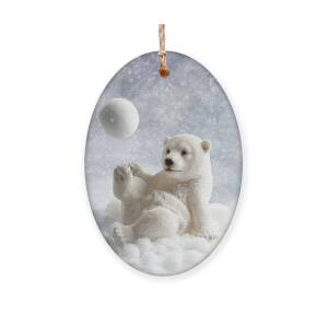 Polar Bear Decoration Ornament by Amanda Elwell Polar Bear Decoration Ornament by Amanda Elwell