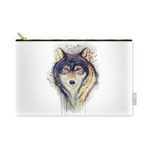 Wolf Head Carry-all Pouch for Sale by Marian Voicu