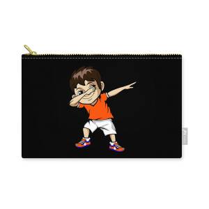 Dabbing Boy Dance Kid Cool Awesome Meme Yellow Jersey Funny Dancer Gift  Carry-all Pouch by Cherry Moriones - Fine Art America