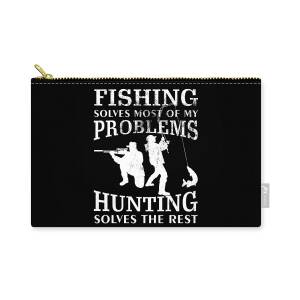 The Rodfather Funny Fishing print Gift for Fisherman Zip Pouch by