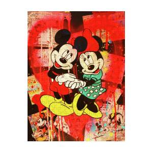 Buy wholesale Canvas Pop Art Minnie Mouse Pictures Wall Art - Portrait  Format - 80 x 60 cm