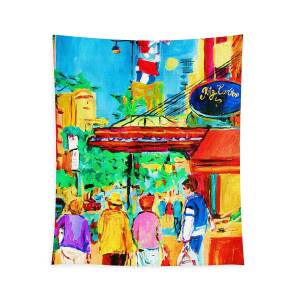 Ritz Carlton Montreal Streetscene Tapestry for Sale by Carole Spandau