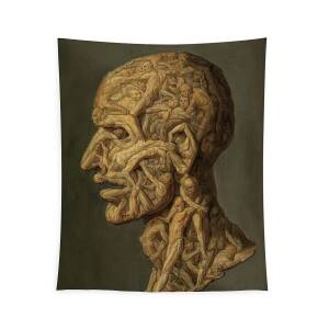 Balbi testa di uomo composto da figure nude Muro Gigante Poster Art Print LLF0520 