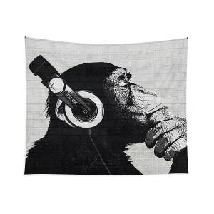 Monkey Thinker - Banksy Urban Contemporary Colorful Street Art - DJ Chimp  iPhone Wallet for Sale by WE-ARE-BANKSY