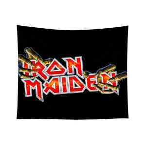 Best of Iron Maiden Band Logo Nongki #1 Tapestry by Marceline Aureli - Fine  Art America