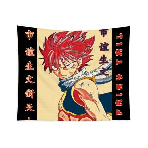 Trippy Natsu Dragneel x Igneel Fairy Tail Tapestry - AnimeBape