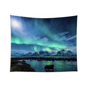 When The Moon Shines Tapestry by Tor-Ivar Naess When The Moon Shines Tapestry by Tor-Ivar Naess