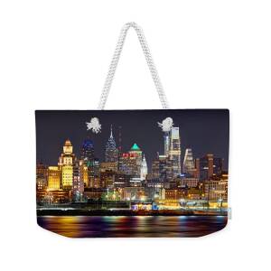 New Orleans Skyline at DUSK Weekender Tote Bag for Sale by Jon Holiday