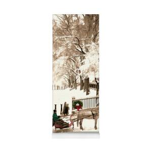 Central Park Snowy Path At Christmas Yoga Mat for Sale by Elaine Plesser