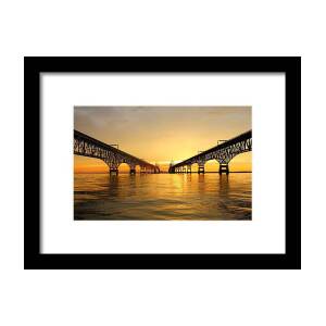 Bay Bridge Reflections Framed Print by Jennifer Casey