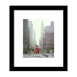 Models In New York City Framed Print by Sante Forlano Models In New York City Framed Print by Sante Forlano