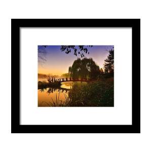 Ohio country roads in autumn Framed Print by Dick Wood