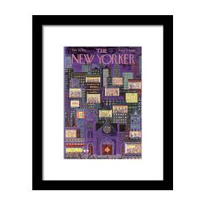 New Yorker December 16th, 1961 Framed Print by Ilonka Karasz New Yorker December 16th, 1961 Framed Print by Ilonka Karasz