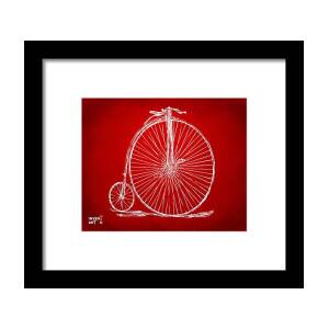 Penny-Farthing 1867 High Wheeler Bicycle Vintage Framed Print by Nikki ...