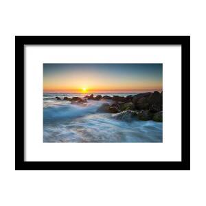 St. Augustine FL Beach Sunrise - The Coquina Coast Framed Print by Dave ...
