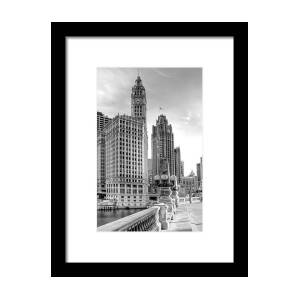 Wrigley and Tribune Framed Print by Scott Norris Wrigley and Tribune Framed Print by Scott Norris