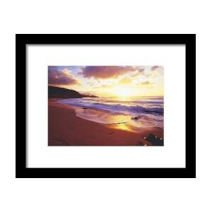 Hanalei Pier and beach Framed Print by M Swiet Productions